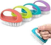 4 Pcs Hand Nail Brushes, Plastic Nailbrush Daily Use Nail Cleaning Brushes Set, Handle Nail Cleaning Brush Nylon Scrubber Nail Scrubbing Brush Heavy Duty Clean Tool for Cleaning Nails Toes 4 Colors