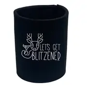 Lets Get Blitzened Christmas - Funny Novelty Stubby Holder
