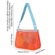 Beach Toy Mesh Bag Kids Shell Storage Bag Beach Toy Seashell Bag Mesh Pool Bag