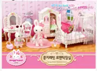 在飛比找Yahoo!奇摩拍賣優惠-可超取??韓國境內版 兔寶家族 浪漫臥房 房間 床 化妝台 
