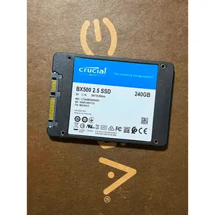 美光 Micron Crucial BX500 CT240BX500SSD1 240G 240GB SSD 固態硬碟