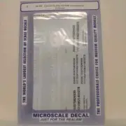Microscale O Scale Decals: CONRAIL QUALITY DIESEL LOCOMOTIVES SD-60M 1992+
