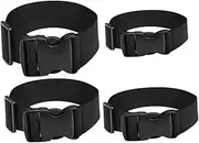 BESPORTBLE 4pcs Adjustable Nylon Buckle Straps Luggage and Backpack Organizing Belts for Securing Gear and Streamlining Travel for Versatile Use
