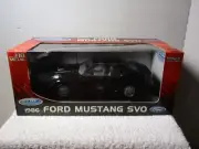 1/18 WELLY BLACK 1986 FORD MUSTANG SVO