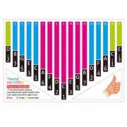 Note Stickers Kalimba Sticker Colorful Kalimba Scale Learner Self-adhesive