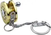 [simhoa] Cute Fishing Reel Shape Keychain Keyring Reel Key Chain Decoration