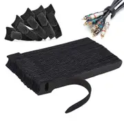 100pcs 15/30cm Reusable Cable Tie Nylon Hook Loop Strap Cord Ties PC TV Organiser