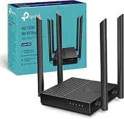 [TP-Link] AC1200 Dual-Band Gigabit Wi-Fi Router, Wi-Fi Speed up to 1200 Mbps, 4×Gbps LAN Ports, Advanced Security with WPA3, with MU-MIMO, No configure Required (Archer C64) (UK Version)