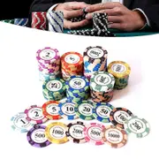 Multi-denomination Chips Portable Gambling-chips Las-vegas Coin For Casinos 25 Face Value