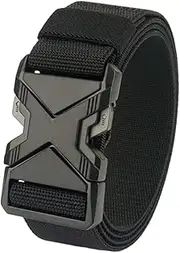 [Yizene] Tactical Belt, Elastic Stretch Mens Leather Belt,Mens Belts Leather, Suitable For Work, Outdoor, Cycling, Hiking And Other Scenes