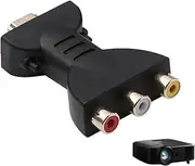 1080P HDMI to AV RGB RCA Converter, High-Definition AV Video Adapter Gold Plated Red White Interface, Compatible with TV Laptop Xbox PS2 PS3 STB VHS VCR Camera DVD USB Charging