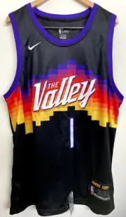 NWT PHOENIX SUNS NBA Finals DEVIN BOOKER No.1 Swingman Jersey VALLEY Nike Sz XXL