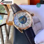 高端精品 歐米茄腕錶OMEGA SEAMASTER海馬系列 玫瑰金男錶AQUA TERRA世界時腕錶直徑40MM