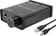 USB to Coaxial S/PDIF Optical 3.5mm/6.3mm Headphone Converter USB Digital to Analog Audio Converter for XP