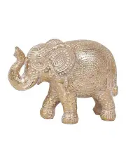 [Willow & Silk] Decorative Elephant Statue 9cm in Gold