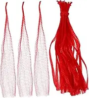 FONDOTIN 50pcs Multi Use Mesh Produce Bags Storage for Garlic Dates Walnuts Versatile Grocery Netting Bags for Easy Organization and Transport