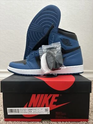 New DS Nike Air Jordan 1 Retro High OG Dark Marina Blue Men’s Size 13 555088-404
