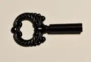 BLACK FINISH DIE CAST METAL KEY FOR TURN KNOB LAMP SOCKET LAMP SWITCH NEW 50001J