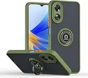 Compatible with Oppo A17 4G Bracket Phone Case,Compatible with Oppo A17 4G [Car Mount Magnetic Stand] [PC+TPU] Anti-Drop Gr2