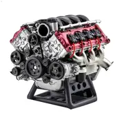 V8 Engine Internal Combustion Model Assembly Kit RC Full Simulation Engine Suitable for Ax90104 Scx10 RC Car Photo Color