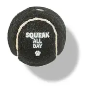 All Day Squeak All Day Fetch Ball Dog Toy Black