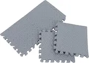 Alipis 4pcs Shock Absorbers Floor Mats Soft Protective Mats Interlocking Cushioned Mats Puzzle Workout Tiles Soft Workout Flooring Vibration Absorbing Mat Anti Vibration Pads Silver