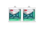 2x Tontine Comfortech Allergy Plus Quilted Pillow Protector Cover Case Bedding