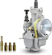 NIBBI Carburetor, PWK 28MM Carburetor Fit for 200cc 225cc 250cc ATV Pit Dirt Bike HONDA YAMAHA Go Karts Mini Bike Moped Scooter KAWASAKI APOLLO TAO TAO GY6 SUZUKI with Carb Jet