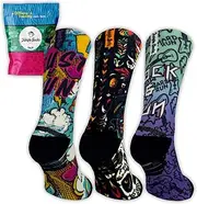 [Jungle Socks] Running Series - Pack of 3 High Performance Running Socks, Breathable, Compressive and Reinforced