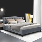 Bed Frame Queen Size Grey PIER Modern Stylish Bedroom Furniture Sleep Comf GY-AB