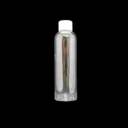 10 x 250ml Clear Plastic Bottles Cosmetic & Sanitizer Bottle + Cap Lid