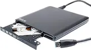 Ultra Slim USB 3.0 Portable External 4K UHD 3D Blu-ray Player, BD-RE DVD+-R DL M-Disc Burner Optical Drive for Dell G7 G 7 G3 G5 15 17 7588 3579 3590 5587 7590 7588 7790 2018 2019 Gaming Laptop PC