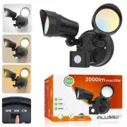 2000lm LED Double Twin Security Garage Spot Flood Light Outdoor Sensor Spotlight