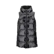 [PINKO] PINKO Glossy coated nylon padded vest Woman S S Black