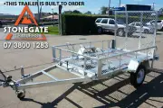 8×5 Motorbike ATV Trailer Fully Welded 3 Removable Wheel Holders Brisbane QLD