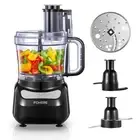 Food Processor, 12 Cup, 2-in-1 Feed Chute Vegetable Chopper & Meat Grinder fo...