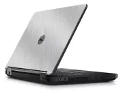 BRUSHED ALUMINUM Vinyl Lid Skin Cover fits Dell Latitude E5450 Laptop