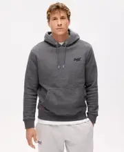 Essential Logo Hoodie | Carbon Grey Grit