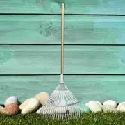 Garden Leaf Rake Lawn Rake for Gardening Shrub Flower Bed Lawn Yard Roof
