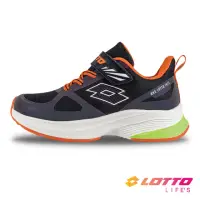 在飛比找momo購物網優惠-【LOTTO】童鞋 SP900 炫彩輕量跑鞋(黑/橘-LT3