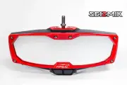 RED Seizmik Halo LED Rear View Mirror for 2013-2019 Polaris Ranger 900 XP / Crew
