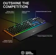 SteelSeries Apex 3 RGB Gaming Keyboard, 10-Zone RGB Illumination