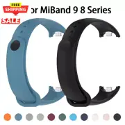 Sport Silicone Strap for Xiaomi Mi Band 9, 8 NFC Rubber Bracelet Wristband Corre