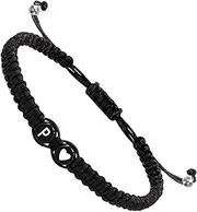 [Generic] Initial Charm Bracelet | 26 Letters Bracelet - Adjustable Mens Initial Bracelet, 26 Letters Initial Charm Bracelet, Handmade For Boys Girls
