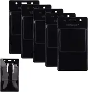 Wisdompro 5 Pack Clear Heavy Duty Pocket Protector for Shirts, Lab Coats, Pants