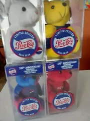 1999 LImited Ed. 100 Anniversary PEPSI-COLA Bean Bears NIP