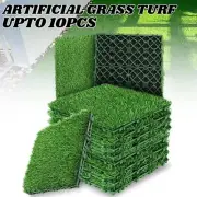 Decorative Synthetic Grass Tile Artificial Turf Lawn Mat Green Plant 30x30cm