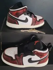 NEW AUTHENTIC JORDAN 1 MID SE (TD) "WEAR AWAY CHICAGO" US 7 C