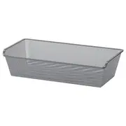 KOMPLEMENT mesh basket, dark grey, 75x35 cm