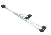 Supermicro CBL-SAST-0703 MiniSAS HD to 4 SATA 13/13/23/23cm Cable